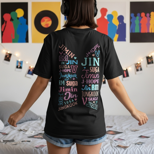 BTS Member Names | Unisex Oversized T-Shirt
