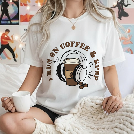 I Run On Coffee & K-Pop | Unisex Standard T-Shirt