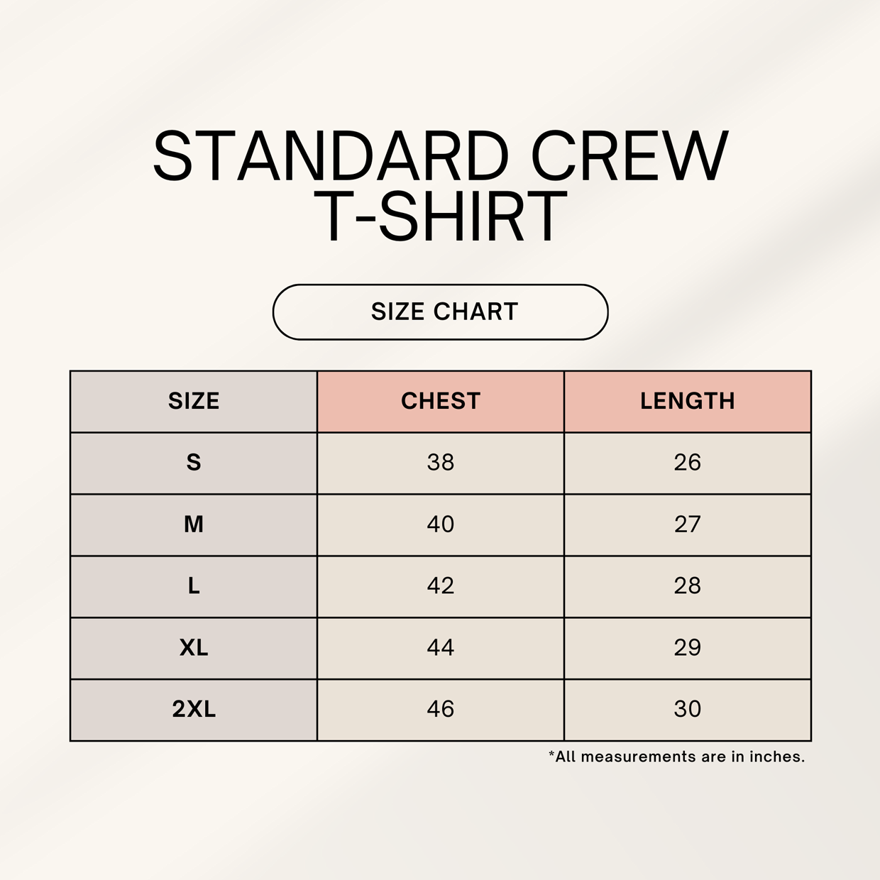 Color_Size Chart