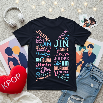 BTS Member Names | Unisex Oversized T-Shirt
