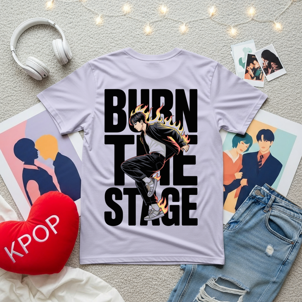 BTS Burn The Stage Purple | Unisex Oversized T-Shirt