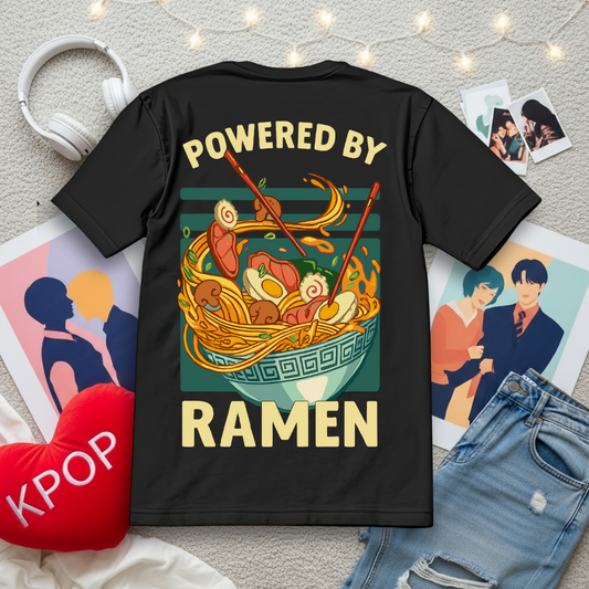 Powered By Ramen | Unisex Oversized T-Shirt