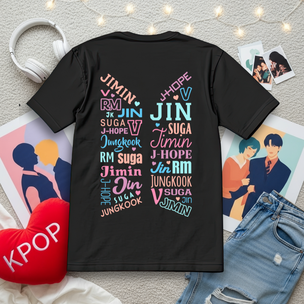 BTS Member Names | Unisex Oversized T-Shirt