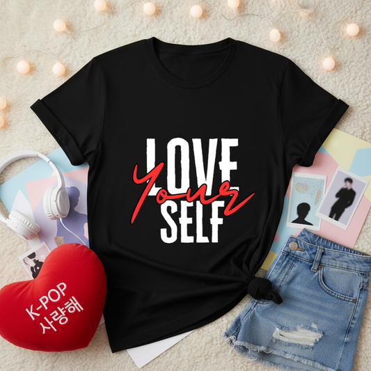 BTS Love Yourself | Black Unisex Standard T-Shirt