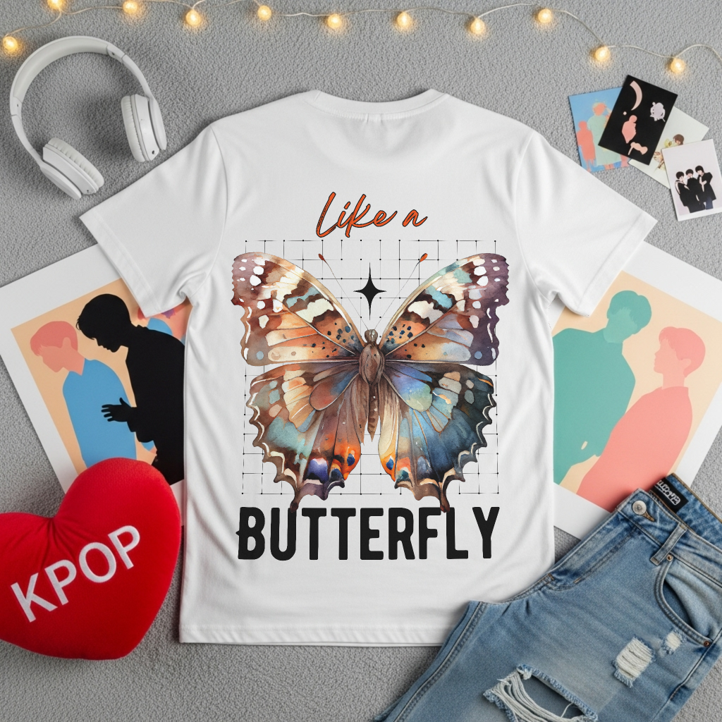 BTS Butterfly | Light Unisex Oversized T-Shirt