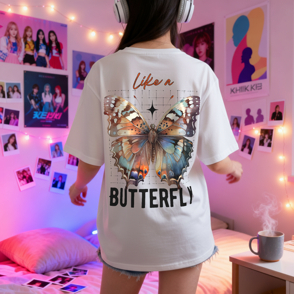 BTS Butterfly | Light Unisex Oversized T-Shirt
