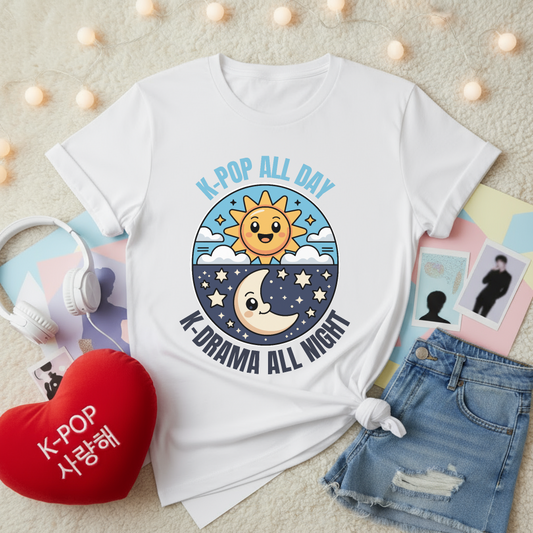 KPop All Day & Night Dark | Unisex Standard T-Shirt
