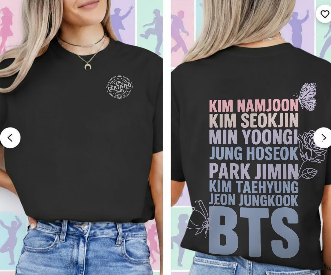 BTS Fanchant Names | Unisex Standard T-Shirt