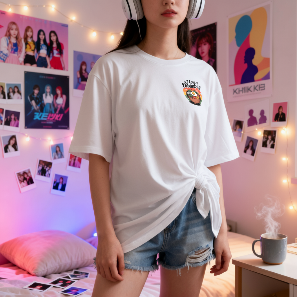 I Love Bibimbap | Unisex Oversized T-Shirt