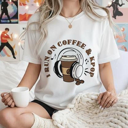 I Run On Coffee & K-Pop | Unisex Standard T-Shirt